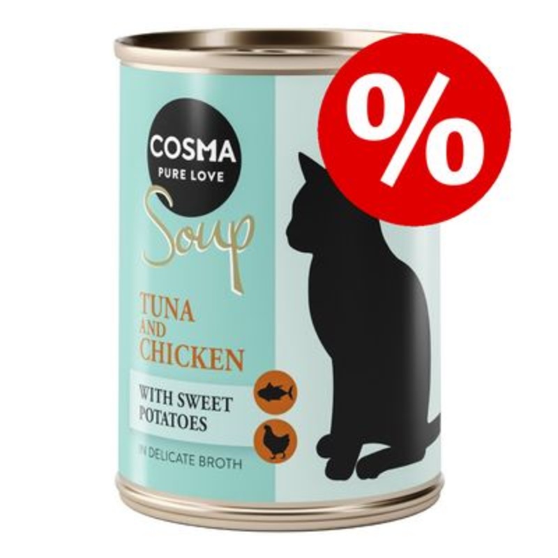 6 x 100g Cosma Soup Wet Cat Food  Special Price! *