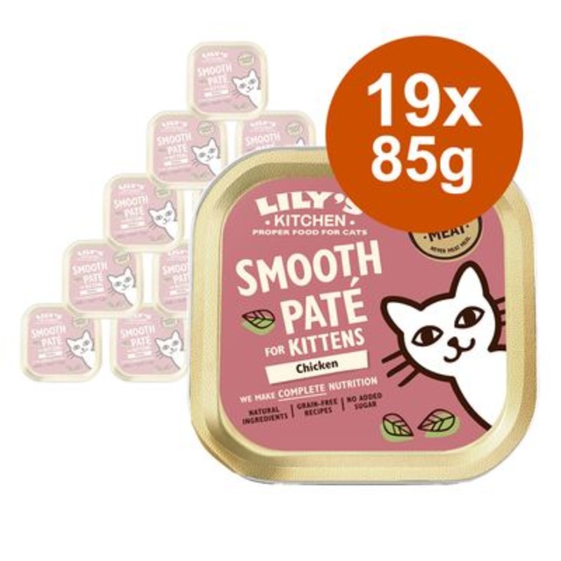 Lily's Kitchen Kitten Smooth Pat Selection 19 x 85g