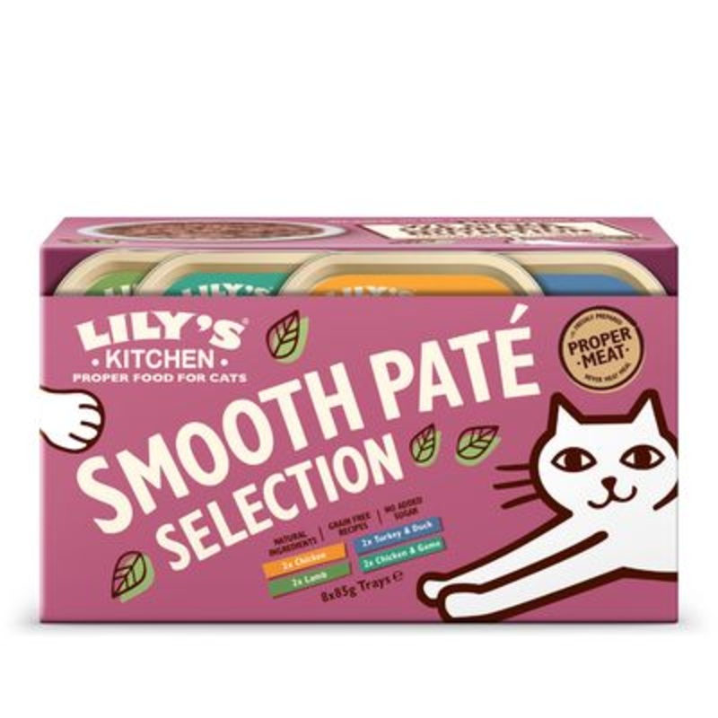 Lily's Kitchen Smooth Pat Selection for Cats 8 x 85g