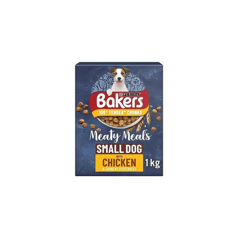 Bakers Meaty Meals Dry Dog Food Chicken 1 Kg Small