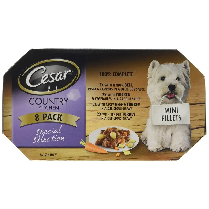 Cesar Dog Food Country Kitchen Dog Trays Special Selection in Gravy 8 x 150g