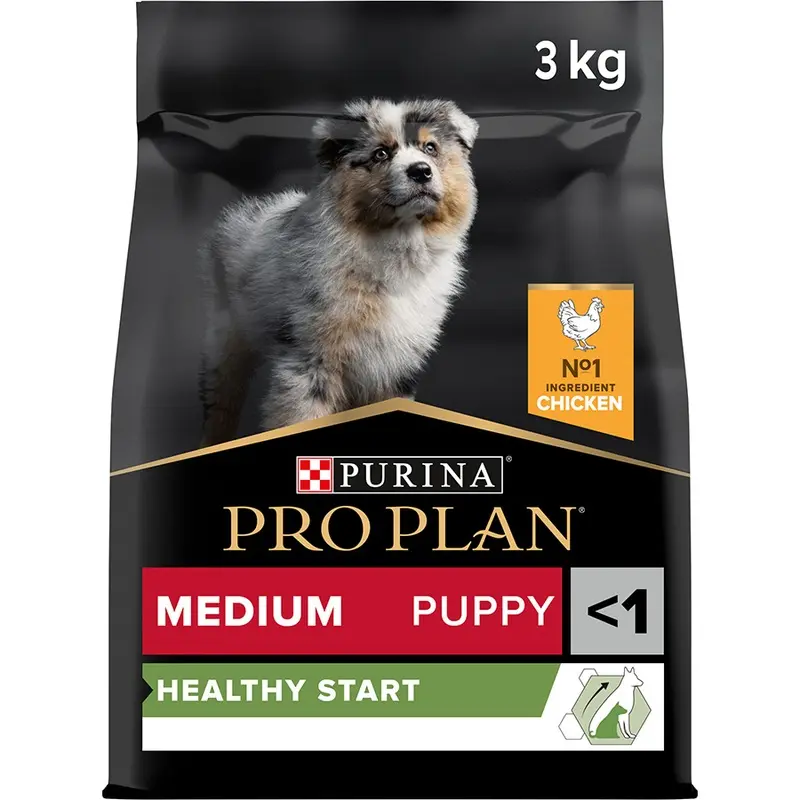 Pro Plan Medium Puppy Healthy Start Dry Dog Food Chicken 3Kg