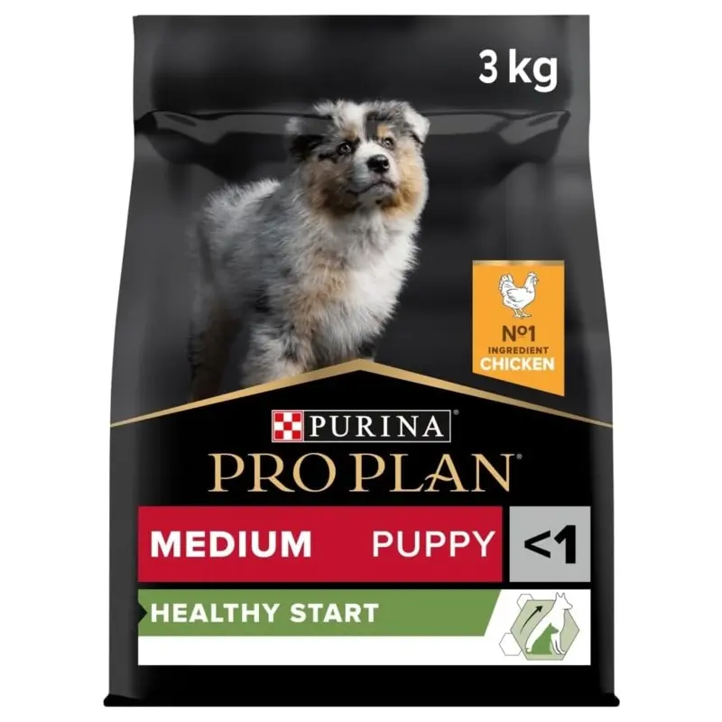 Pro Plan Pro Plan Puppy Dry Dog Food Healthy Start Rich In Chicken 3Kg Medium