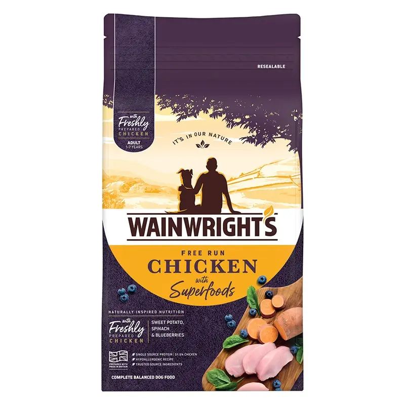 Wainwrights Free Run Chicken With Superfoods Dry Adult Dog Food 2Kg