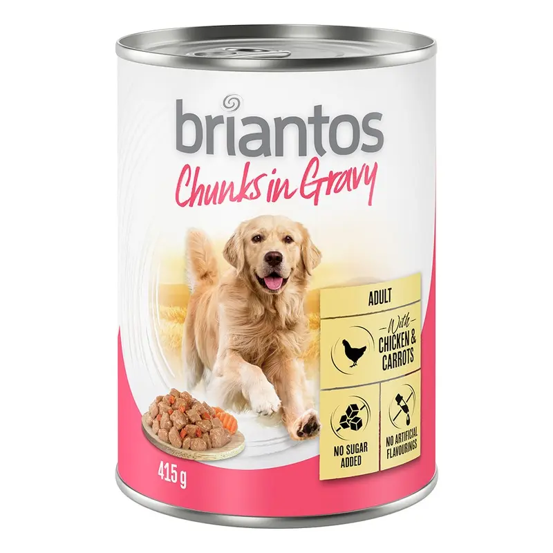 Briantos Chunks In Gravy 6 X 415G - Chicken & Carrots