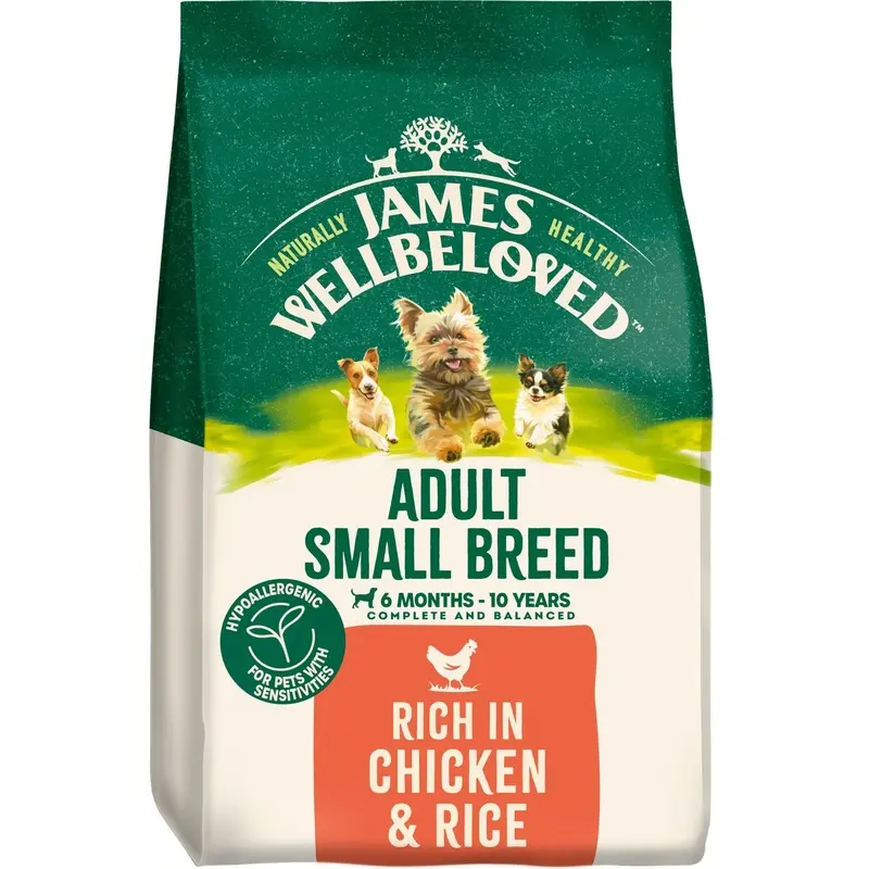 James Wellbeloved Adult Chicken & Rice Breed Dry Dog Food - 4.5Kg Small