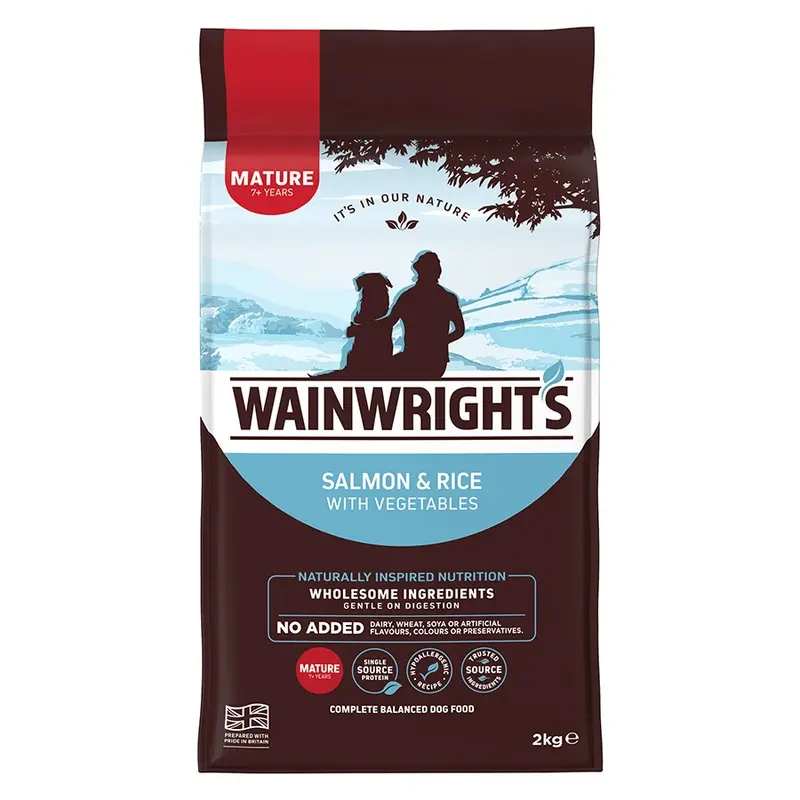 Wainwrights Dry Mature Dog Food Salmon With Rice 2Kg