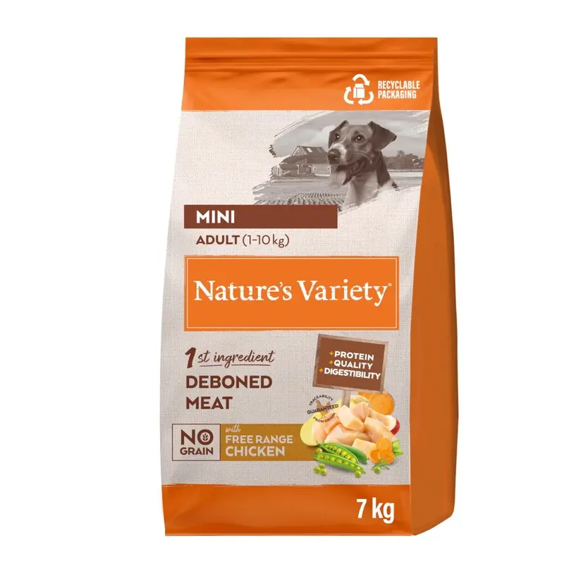 Natures Variety Selected Dry Food For Mini Adult Dogs With Chicken - 7Kg