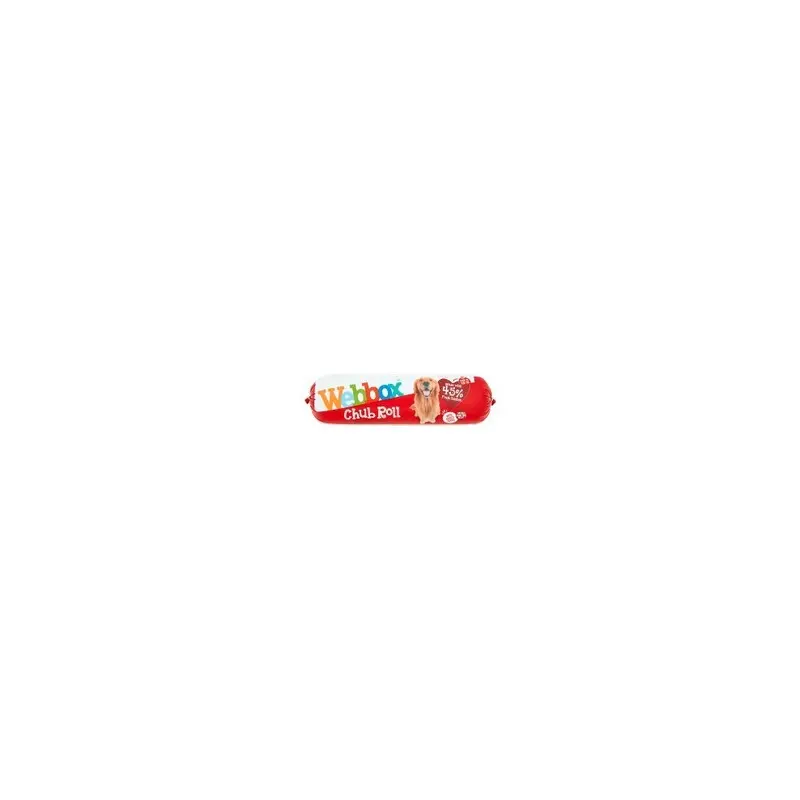 New Webbox Chub Roll Beef Flavour 1-7 Years 720G (Pack Of 6) Grain Size 1
