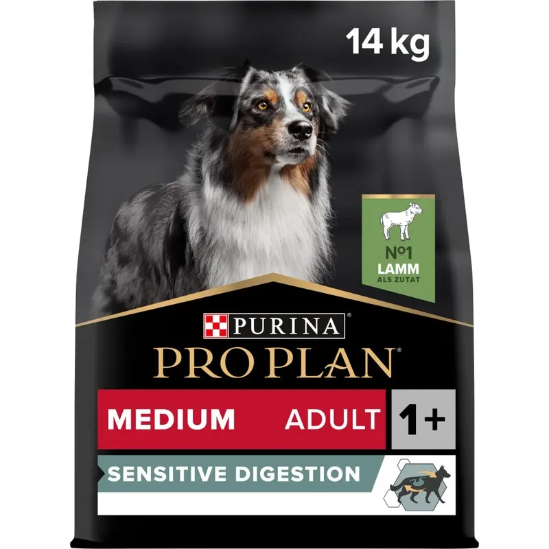 Pro Plan Adult Sensitive Digestion Dry Dog Food With Lamb 14Kg Medium