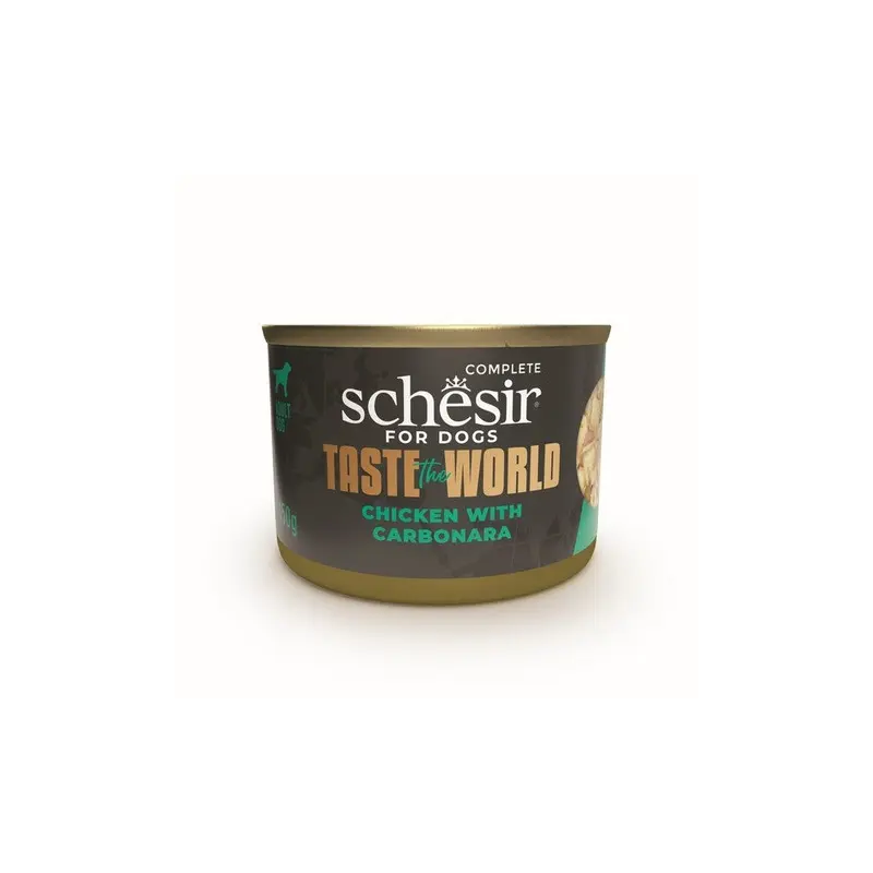 Schesir Taste The World Adult Dog Chicken Carbonara 8 Pack 150G