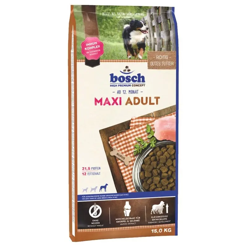 Bosch High Premium Concept Bosch Maxi Adult Dry Dog Food - 15Kg