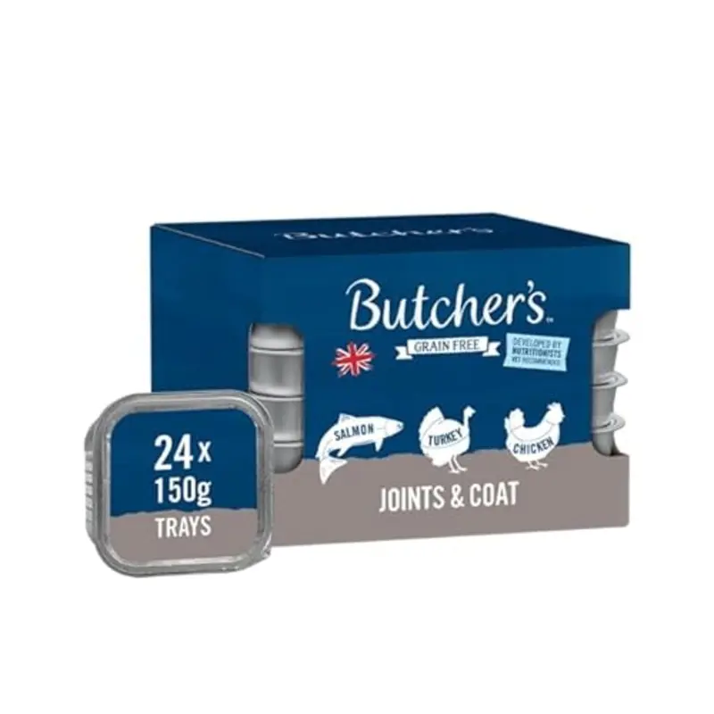 Butchers Joints & Coat Wet Dog Food Trays 24 x 150g
