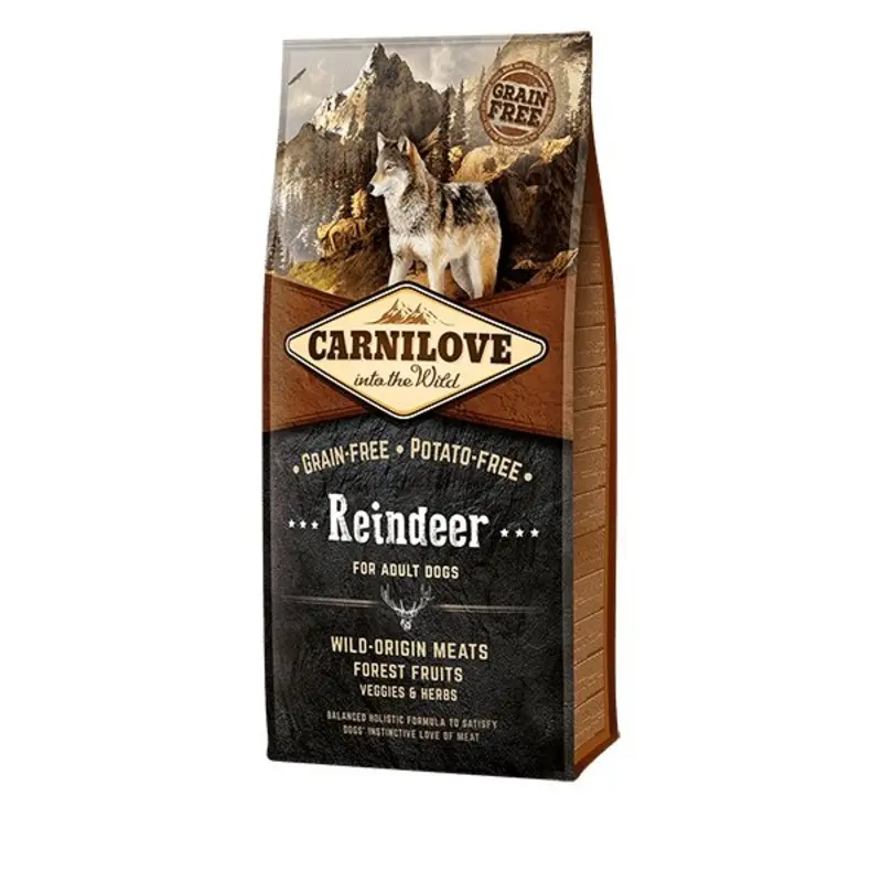 Carnilove Yellow/Salmon Dog Reindeer Adult Dog Food | : 1.5Kg