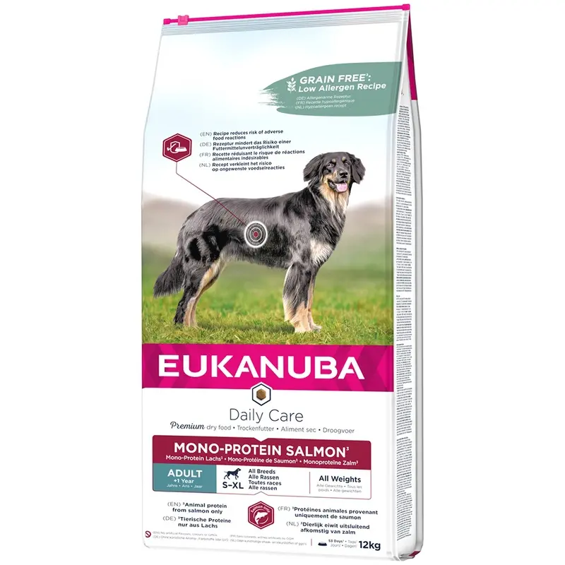 Eukanuba Daily Care Adult Mono-Protein With Salmon - 12Kg