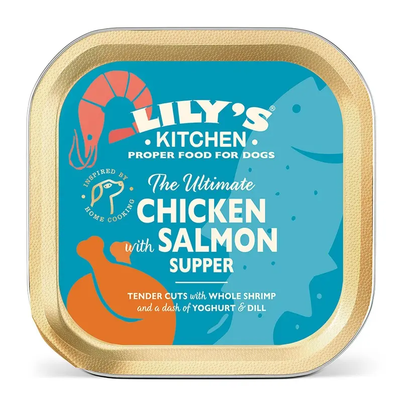 Lilys Kitchen The Ultimate Chicken & Salmon Supper Wet Adult Dog Food 150G Tray