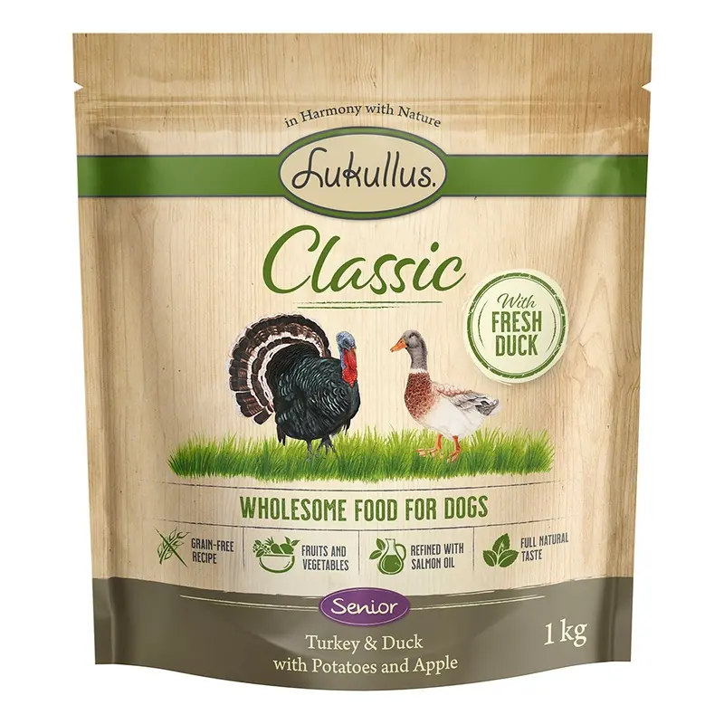 Lukullus 1Kg Dry Dog Food - Special Price! * - Classic Senior Grain-Free Turkey & Duck (1Kg)