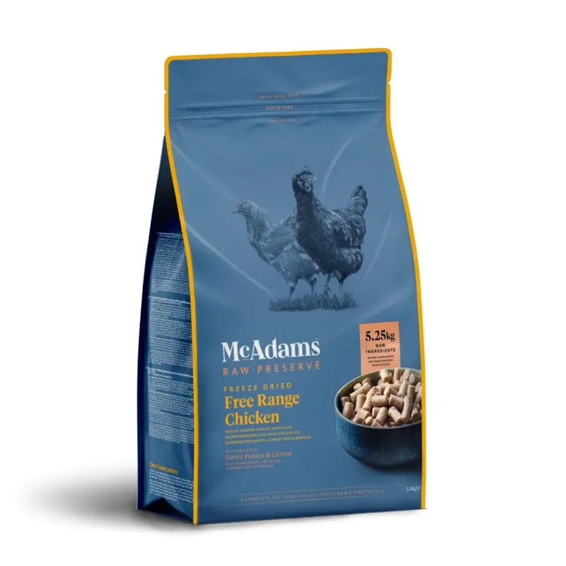Mcadams Salmon/Green Freeze Dried Free Range Chicken For Dogs | : 400G