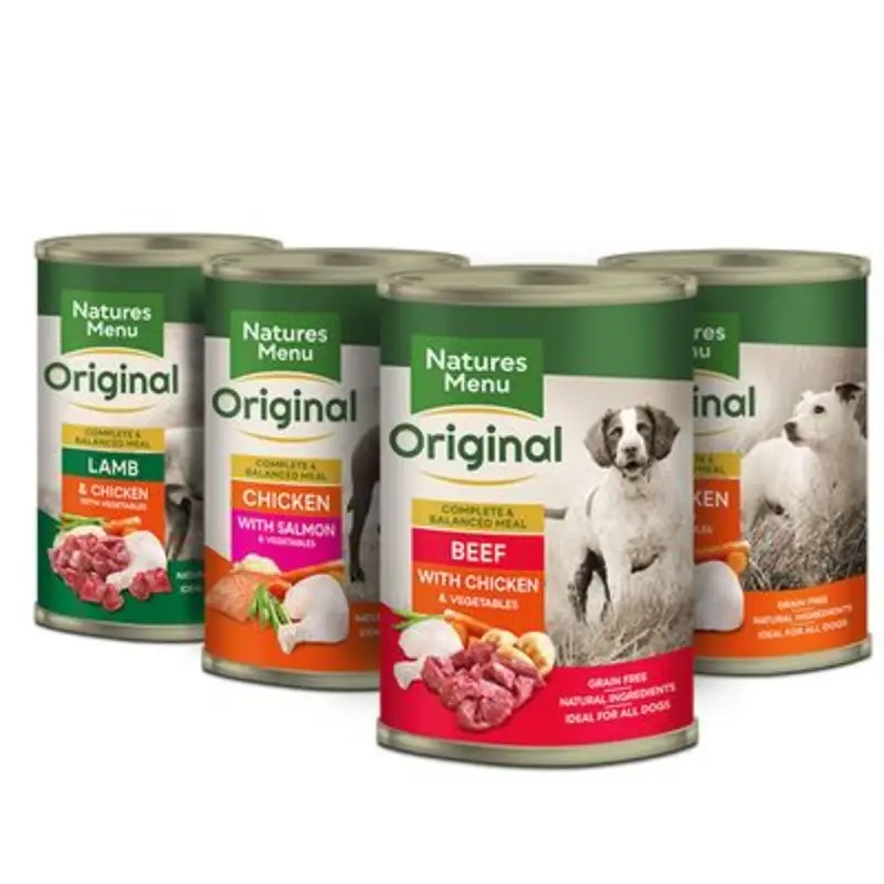 Natures Menu Salmon Dog Cans Original Classic Selection Multipack (12X400g) Size 4