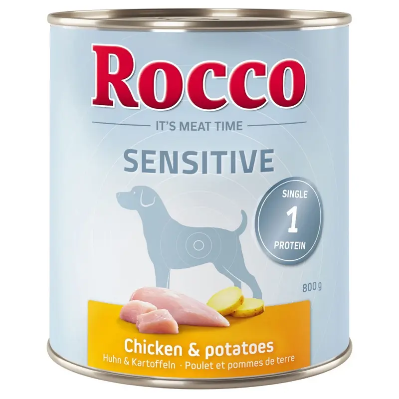 Rocco Sensitive 6 X 800G - Chicken & Potatoes