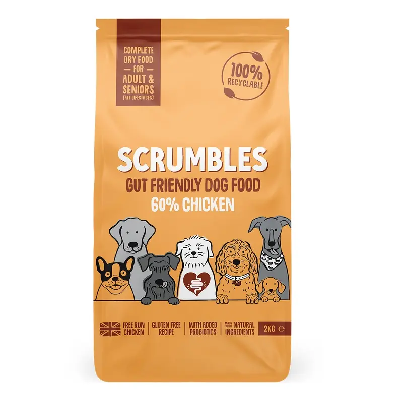 Scrumbles Complete Natural Dry Adult And Senior Dog Food Chicken 2Kg