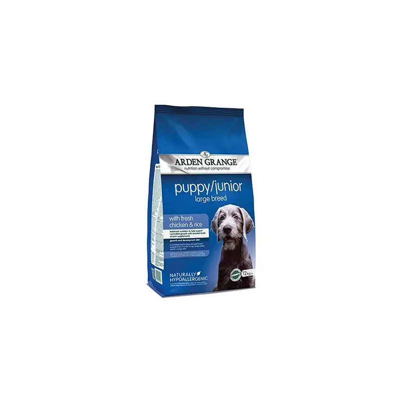 Arden Grange Puppy/Junior Dog Food Breed With Fresh Chicken And Rice, 12 Kg Large