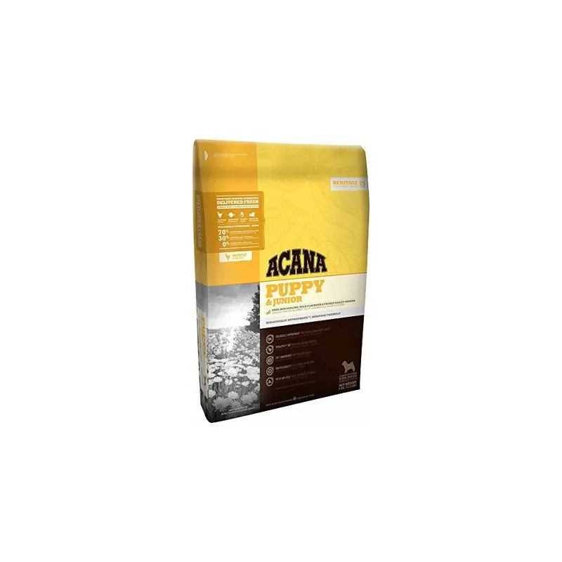 New Acana Puppy And Junior Dog Food, 6 Kg Br50060 6Kg