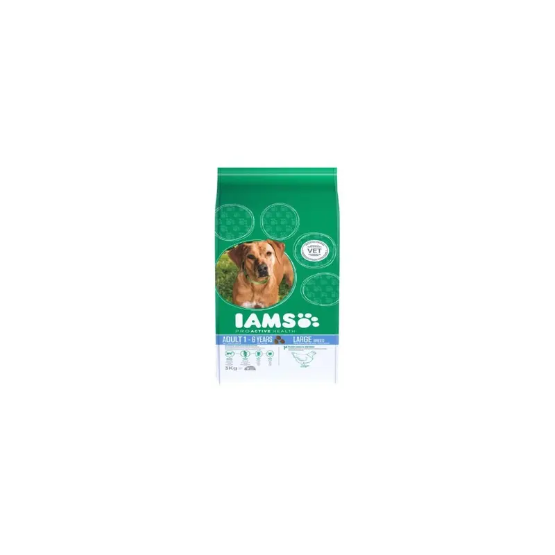 New Iams (3 Kg) Proactive Health Adult Breed Chicken Large