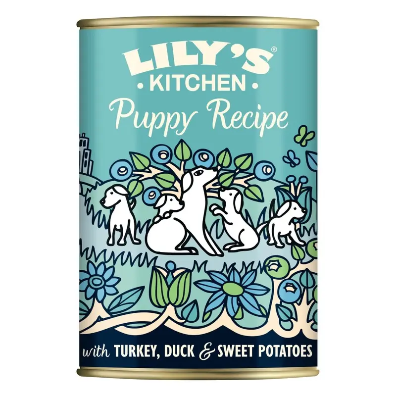 New Lilys Kitchen Puppy Recipe With Turkey Wet Dog Food (6 X 400 G) Grain Dtp17 Size 6