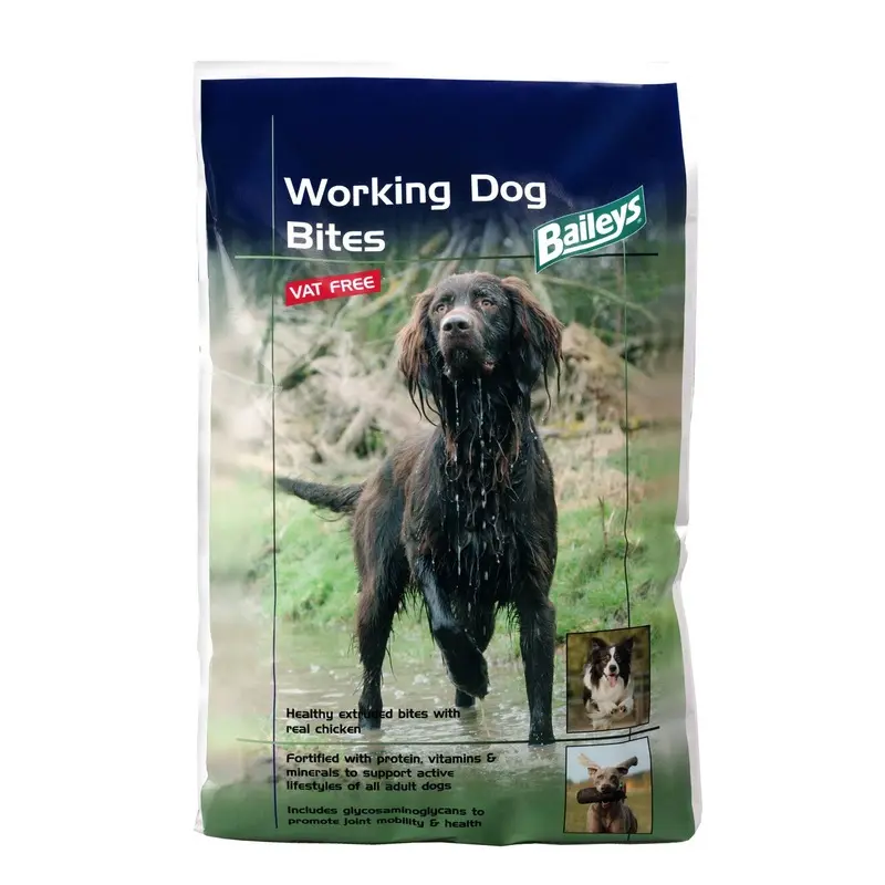 Baileys Horse Feeds Adult Complete Dry Working Dog Food Bites Chicken, 15 kg