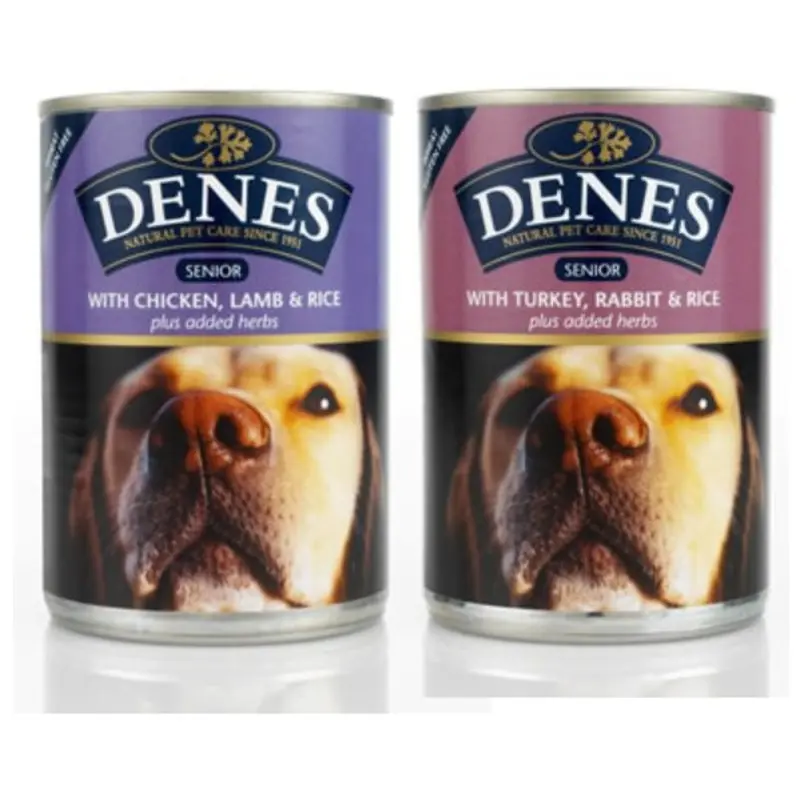 Denes Senior Canned Dog Food - Turkey, Rabbit And Rice - X 400G Cans Size 12