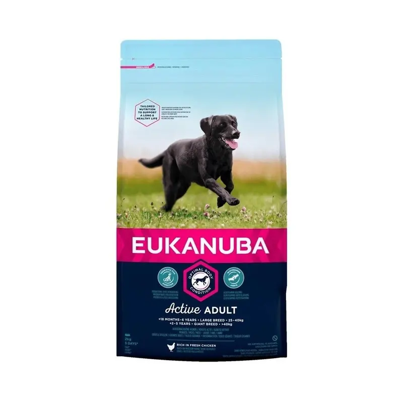 Eukanuba Adult Breed Chicken Dog Food - 2Kg Large