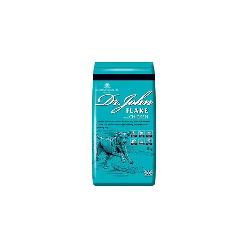 Gilbertson & Page Dr John Complete Dry Dog Food, Flake With Chicken 15 Kg 15Kg