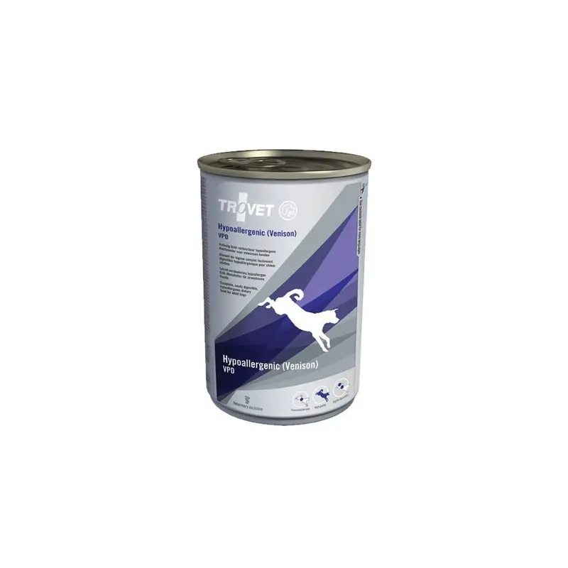 New Trovet Venison Hypoallergenic Diet (Vpd) Canine - Cans 6X Pack 400G