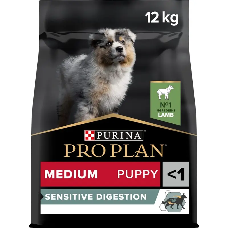 Pro Plan Puppy Sensitive Digestion Dry Dog Food With Lamb 12Kg Medium