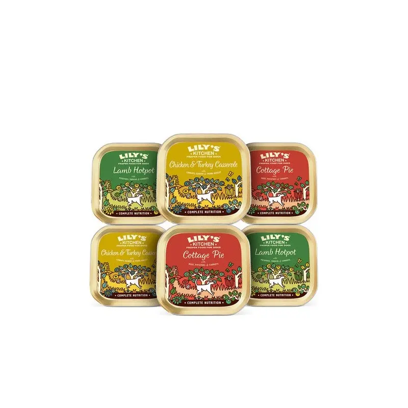 Lilys Kitchen Classic Multipack For Dogs - X 150G Green/Golden Size 6