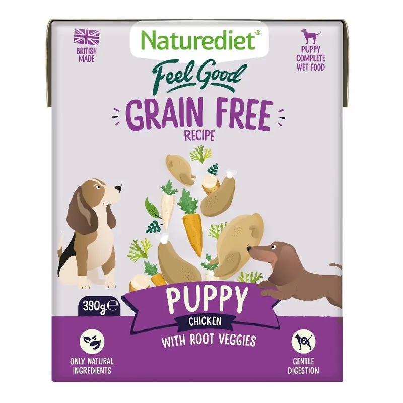 Naturediet Feel Good Grain Free Puppy - Chicken - 18 X 390G
