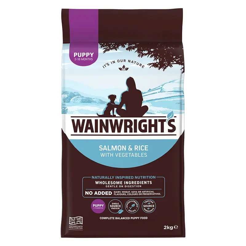 Wainwrights Dry Puppy Food Salmon With Rice 2Kg