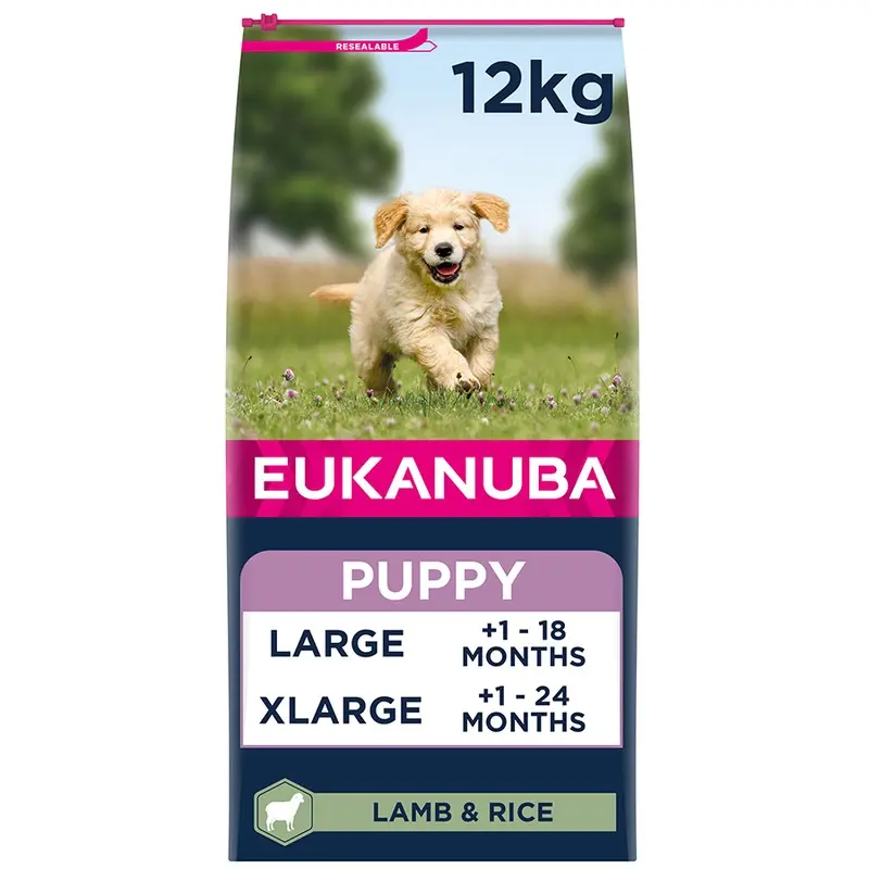 Eukanuba Large Breed Dry Puppy Dog Food Lamb And Rice 12Kg