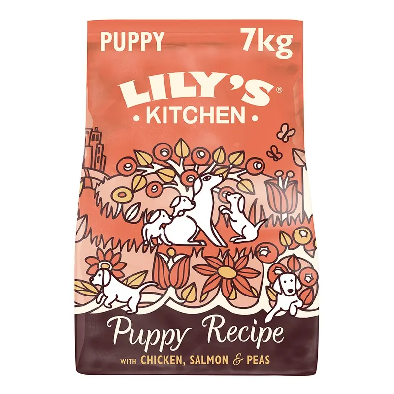 Lilys Kitchen Puppy Recipe Complete Dry Dog Food Chicken And Salmon 7Kg