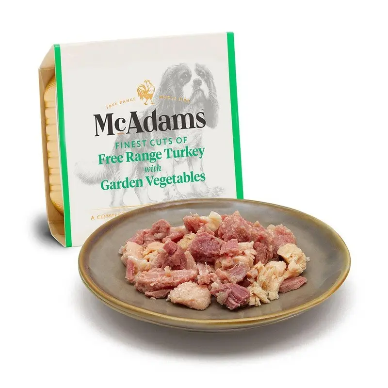 Mcadams Grain Dog Free Range Turkey With Garden Vegetables | : 150G
