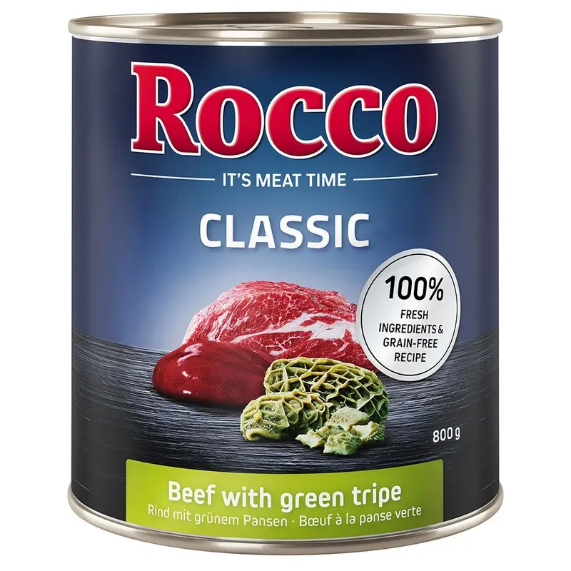 Rocco Classic 6 X 800G - Beef With Green Tripe
