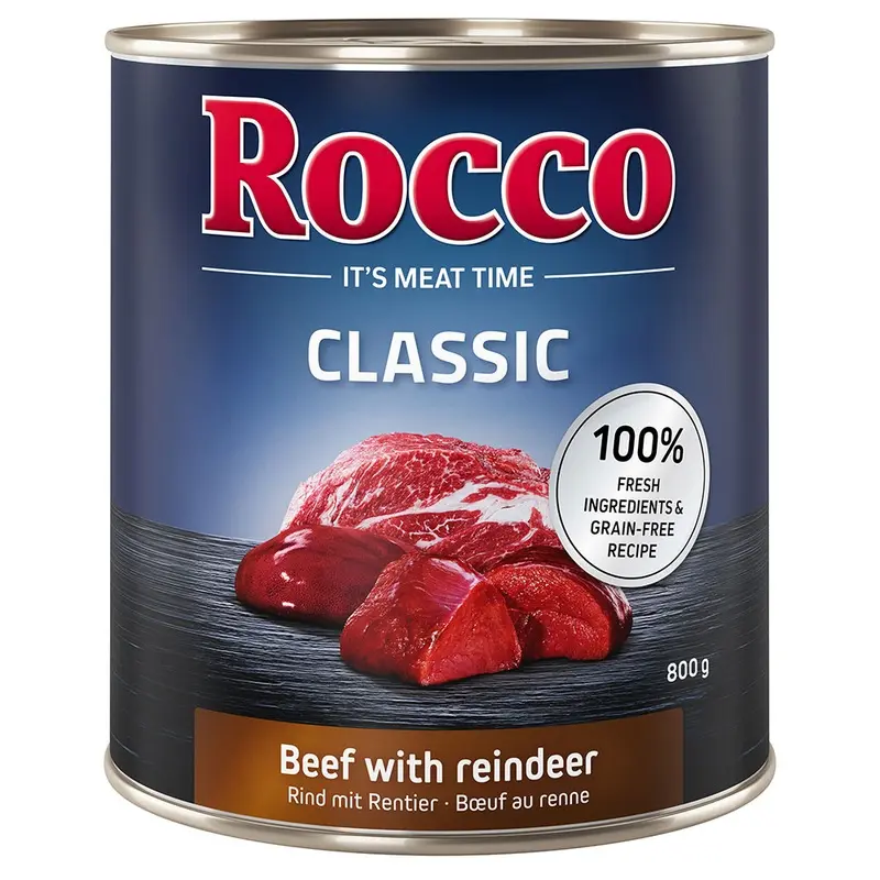 Rocco Classic 6 X 800G - Beef With Reindeer