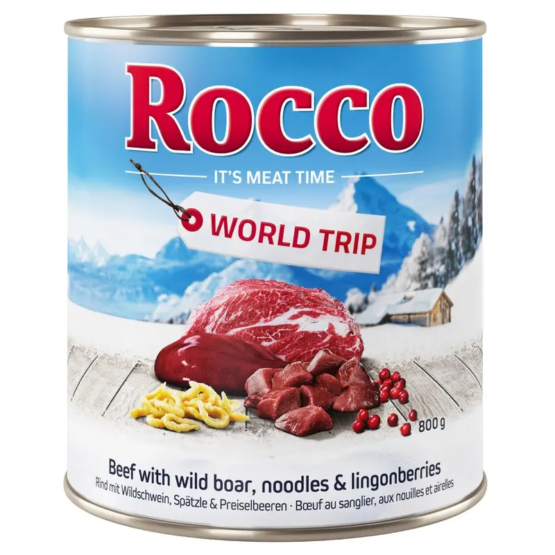 Rocco World Trip: Austria - Wild Boar With Spaetzle Noodles & Lingonberries - 6 X 800G