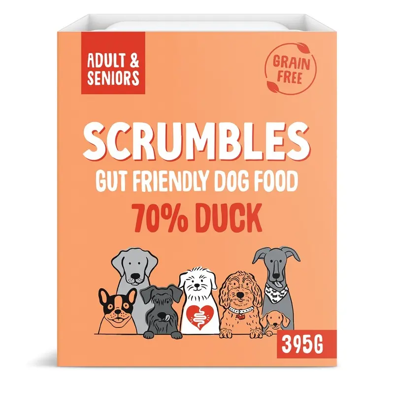 Scrumbles Grain Free Duck Wet Dog Food - 7 X 395G