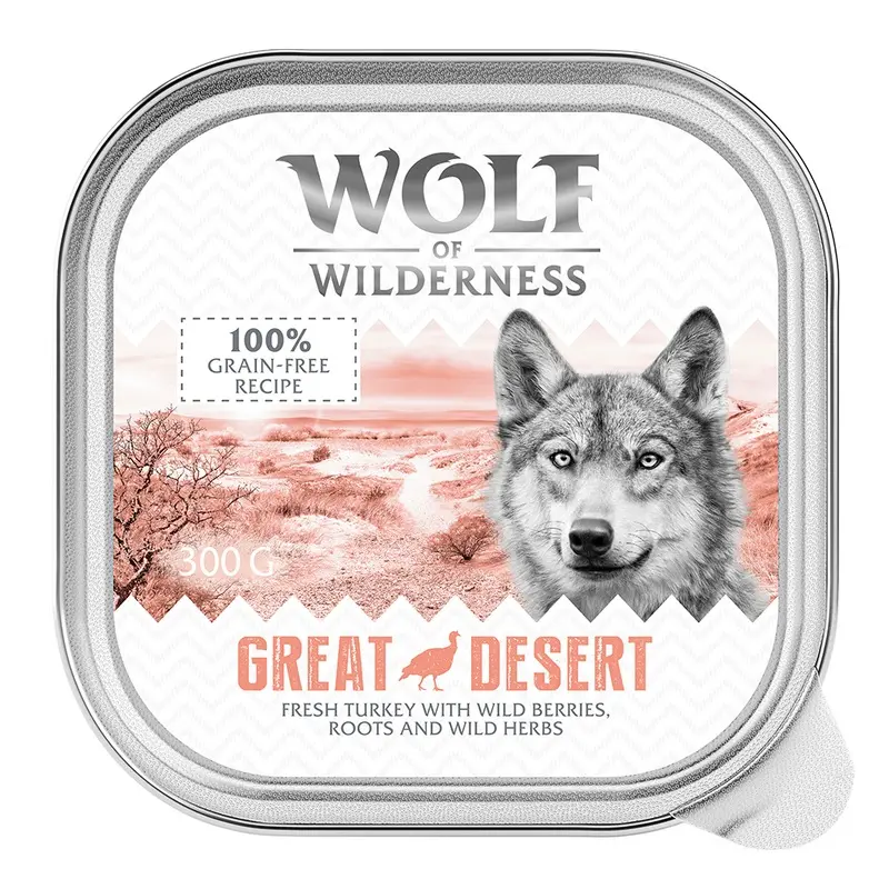 Wolf Of Wilderness Adult Classic 6 X 300G - Great Desert - Turkey