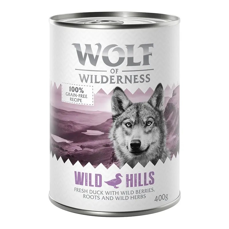 Wolf Of Wilderness Adult Single Protein 6 X 400G - Wild Hills - Duck