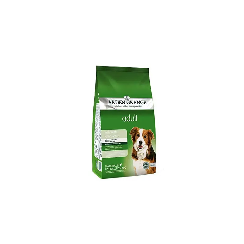 New Arden Grange Adult Dry Dog Food With Fresh Lamb And Rice, 6 Kg Alr6419 6Kg