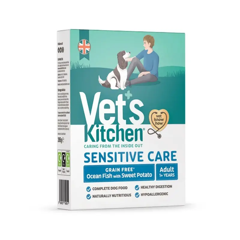 Vets Kitchen Grain Sensitive Care Free Ocean Fish & Sweet Potato 395G