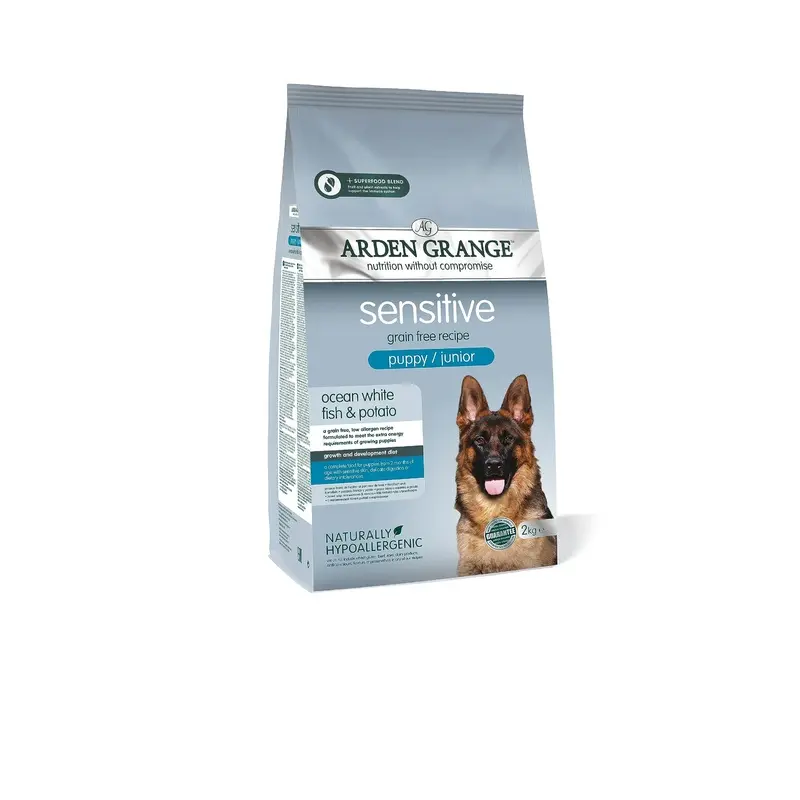 Arden Grange Sensitive Puppy/ Junior Dry Dog Food, Fish, 2 Kg